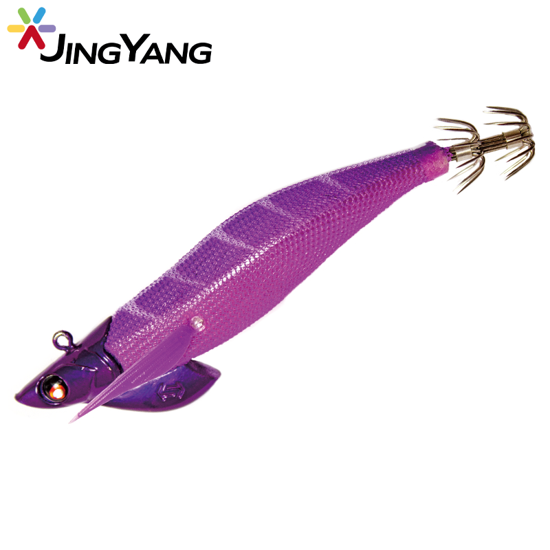 JYXF2401 squid jig luminous egi plastic hard bait fishing lure fishing hook