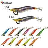 JYXF2510 Squid Jig Luminous Egi Japanese Plastic Hard Bait Fishing Lure UV Squid Jig